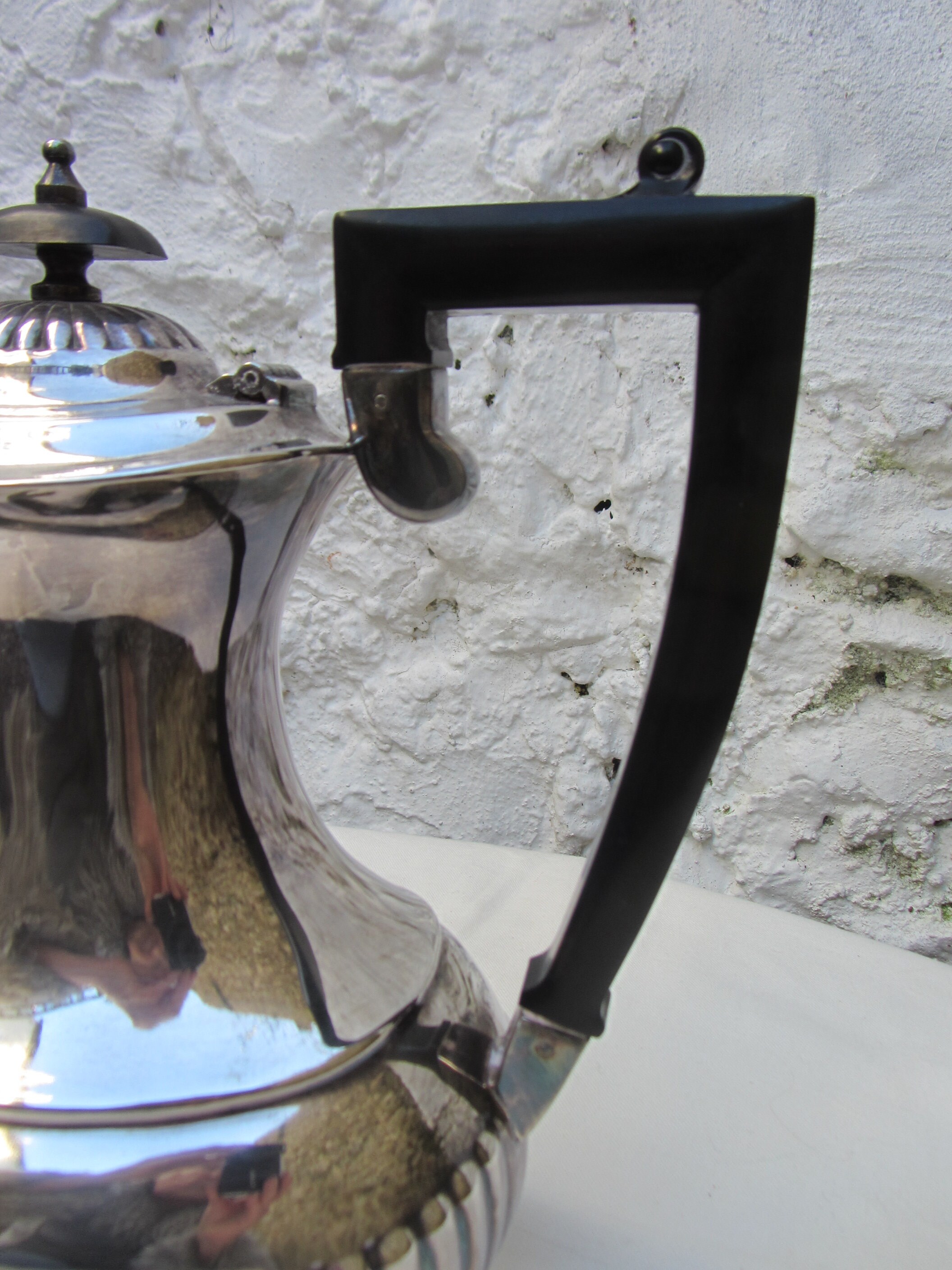 Silber vergoldet georgischen Stil halb gadrooned Kaffeekanne. | Etsy