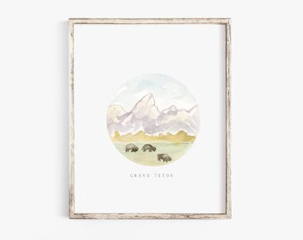 Grand Teton 8x10" Art Print