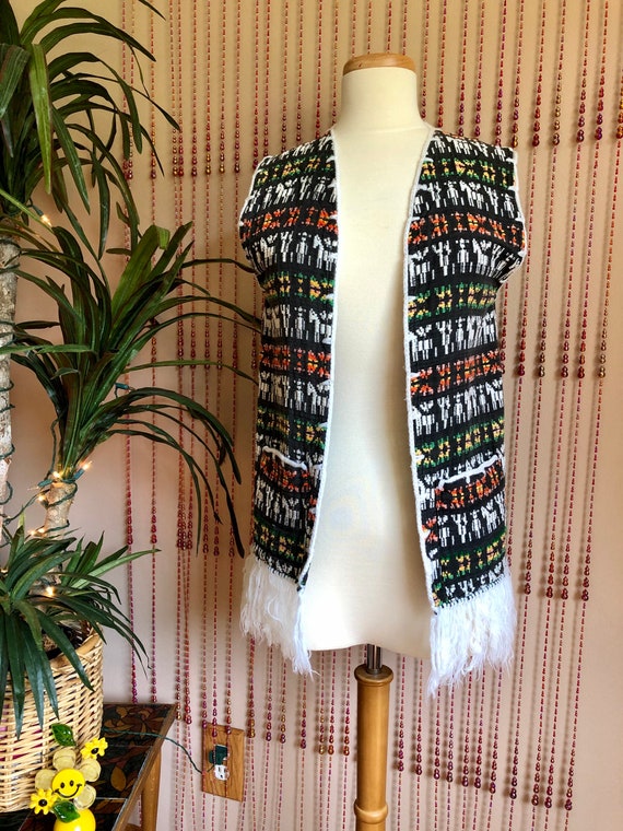 1970s Novelty Print Vest