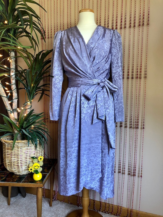 1980s Diane Von Furstenberg Floral Wrap Dress