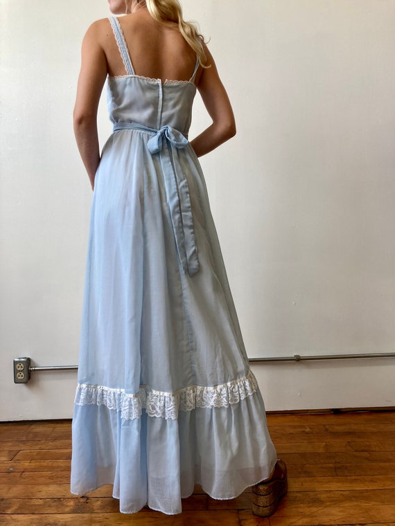 1970s Butterfly Cinderella Gunne Sax Dress, Bust … - image 6