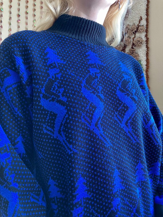 1980s / 1990s Volup Ski Motif Sweater, Bust 42in - image 7