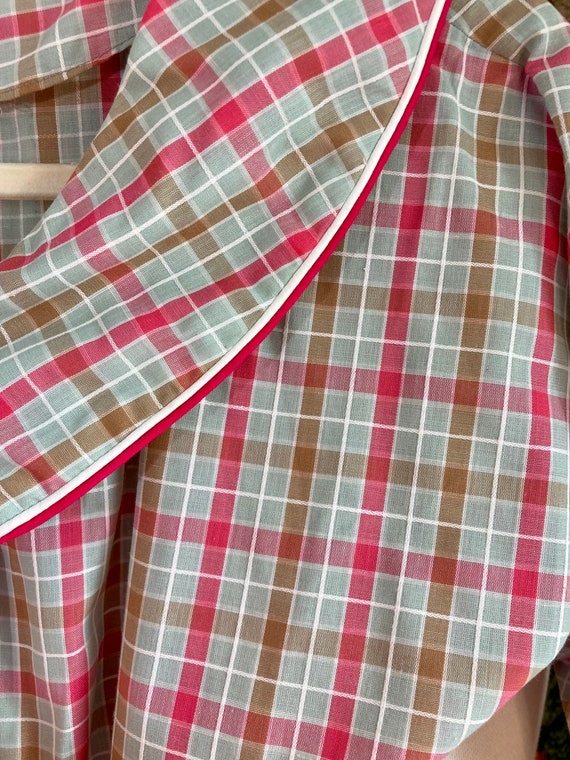 1950s / 1960s R&K Originals Checked Plaid Dress, … - image 8