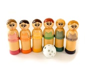 Wooden Skittles By Roger Copple Hero Manufacturing - Vintage Wooden Ballerina Skittles Game
