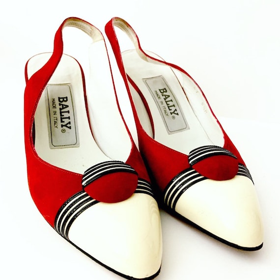 Vintage Bally Heels - Vintage Sligback Pumps - Vi… - image 2