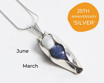 25th Anniversary Necklace Etsy