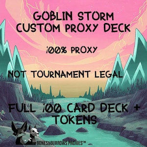 Deck Commandant Proxy Secret Lair de Goblin Storm de Magic: The Gathering