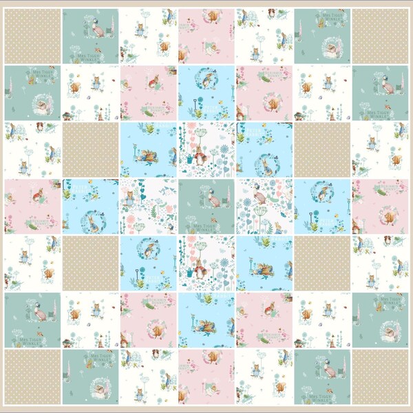 Baby Quilt Kit - Peter Rabbit's Garden