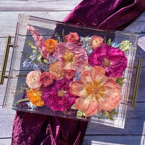 DEPOSIT | Wedding Flower Preservation | Bouquet Preservation | Floral Resin | Bridal Gift | Wedding Gift | Preserved Flowers | Clear Tray