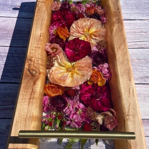 DEPOSIT | Wedding Flower Preservation | Bouquet Preservation | Floral Resin Art | Bridal Gift | Wedding Gift | Preserved Flowers | Wood Tray