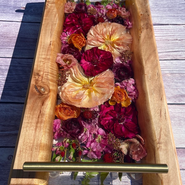 DEPOSIT | Wedding Flower Preservation | Bridal Bouquet Preservation | Floral Resin | Bridal Gift | Wedding Gift | Resin Flowers | Wood Tray