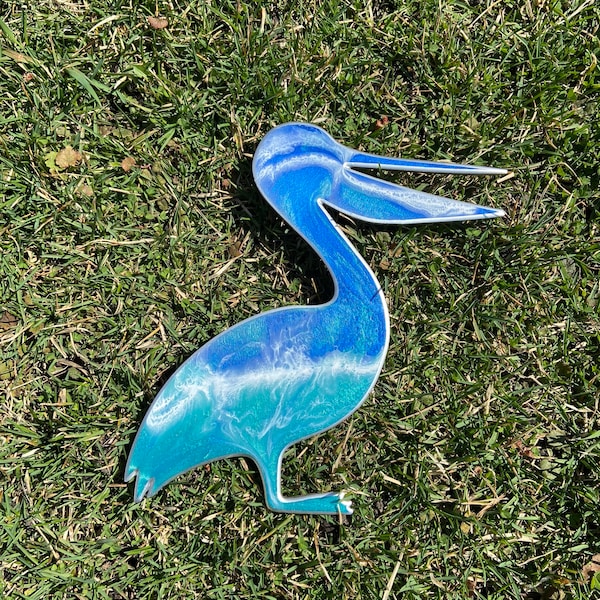 Resin Pelican Wall Art Etsy