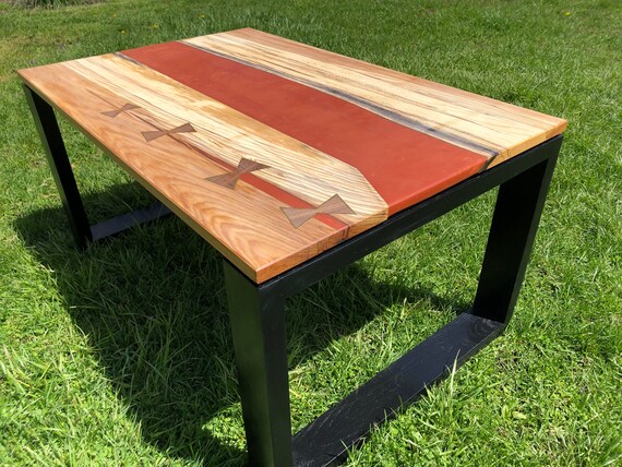 Copper epoxy resin online table
