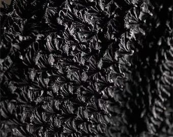 DDP | Black Durian Original 3D Sea Urchin Hedgehog Texture Handmade Fabric For Clothing And Bag Design & Production, Journaling,Scrapbooking