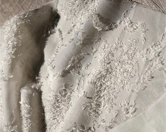 DDP | Ljusaprikosfärgad kreativ tofs 3D jacquard texturerat transparent tyg, lämplig för kläder, journalföring, hantverk, kläder, gör-det-själv-tillbehör, väskor