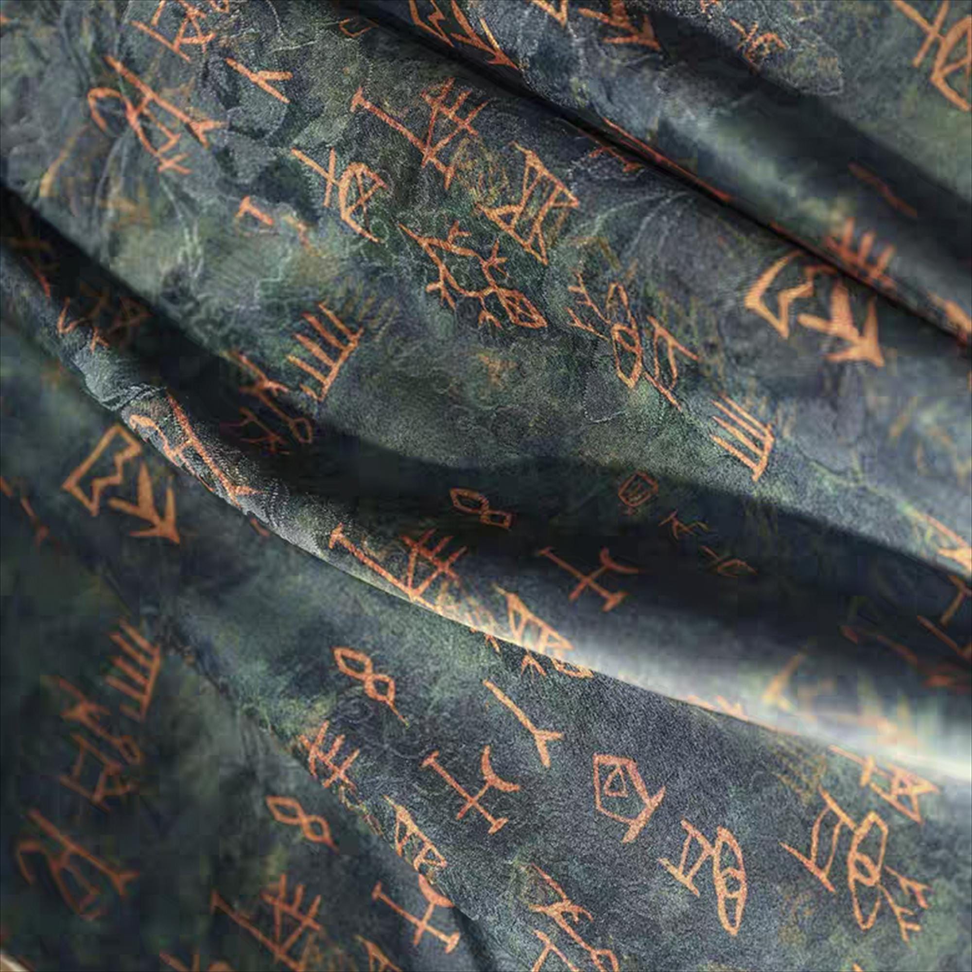 Oracle Clothes BDDP | Ronzegreen Oracle Bone Script Satin Over-dyed Double-sided ...