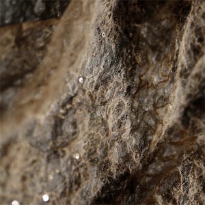 Tela de encaje bordada con lentejuelas y textura especial marrón de alta gama, ideal para diarios, scrapbooking y confección.