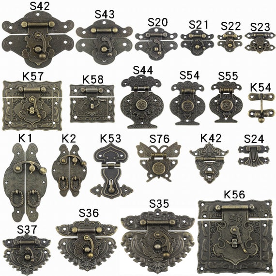 DDP | 5pcs Antique Gold Butterfly Clasp Metal Closure Vintage Buckle Locket Hardware For Box Notebook Junk Journals Packaging DIY Crafting