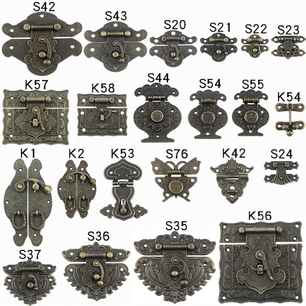 D.P. | 5 stücke Antique Gold Schmetterling Verschluss Metallverschluss Vintage Schnalle Locket Hardware Für Box Notebook Junk Journals Verpackung DIY Crafting