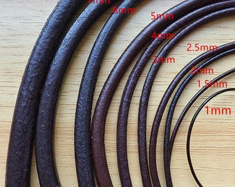 DDP | Multi kleuren Milieuvriendelijk echt rundleer koord voor tasriemen, handgemaakte sieraden, doe-het-zelf-handwerk