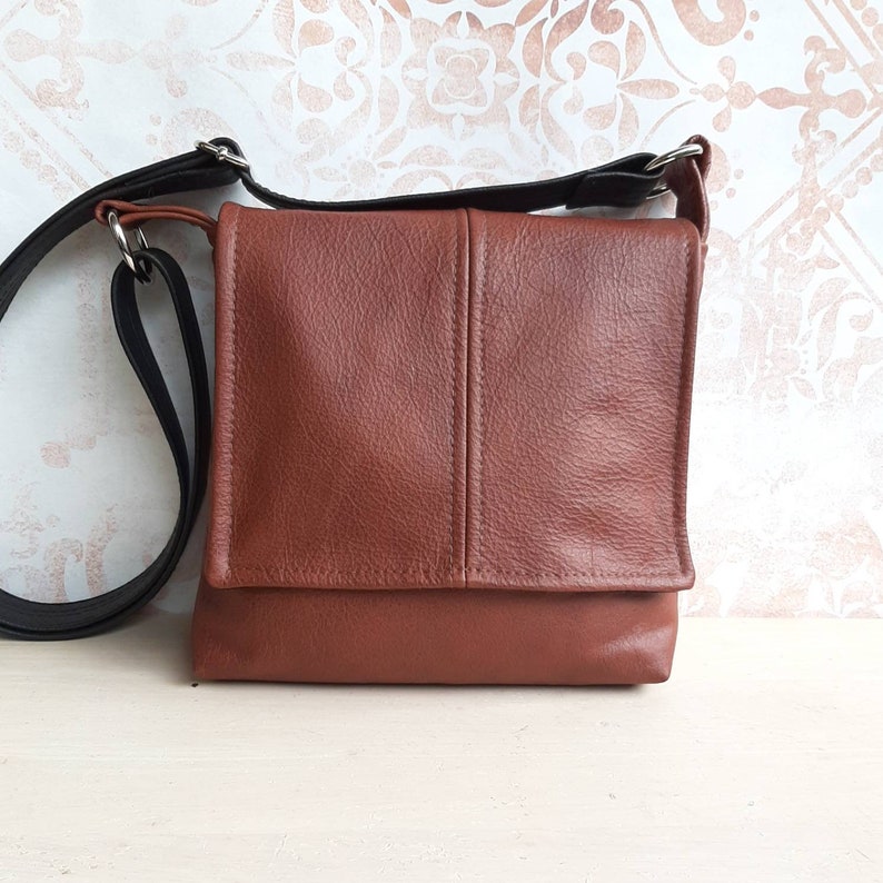 dark tan handbag