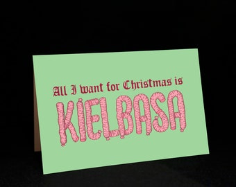 Carte de Noël Kielbasa