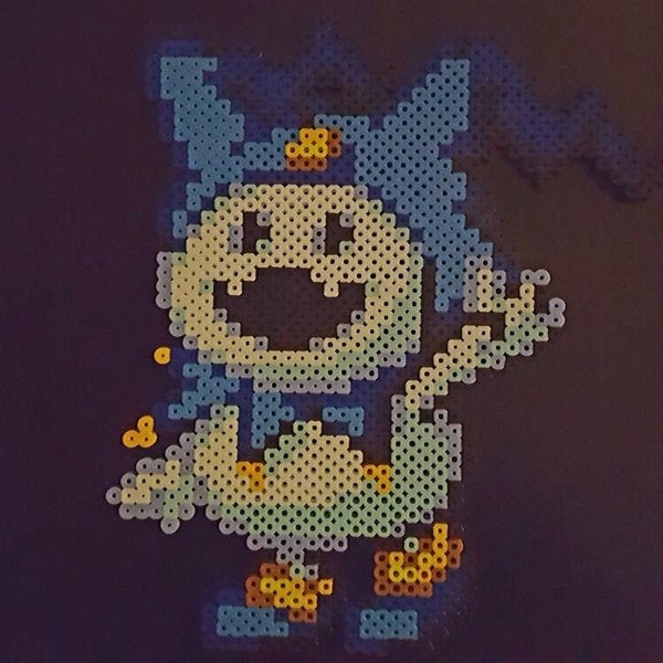 Jack Frost, Pyro Jack, and Black Frost Perler Sprites