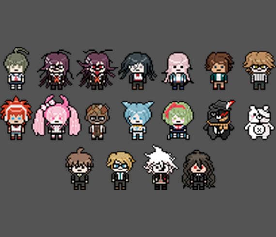 dangan ronpa characters sprites