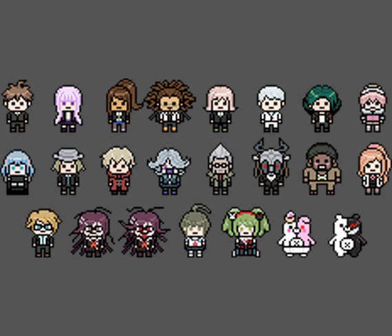 Danganronpa 3: Side Future 8-bit Perler Sprites - Etsy