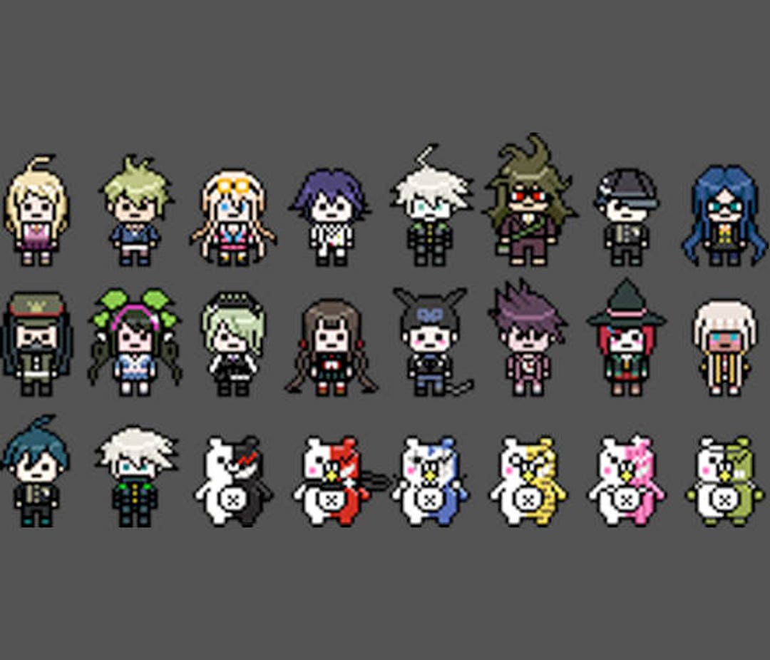 Danganronpa V3 Killing Harmony 8bit Perler Sprites Etsy