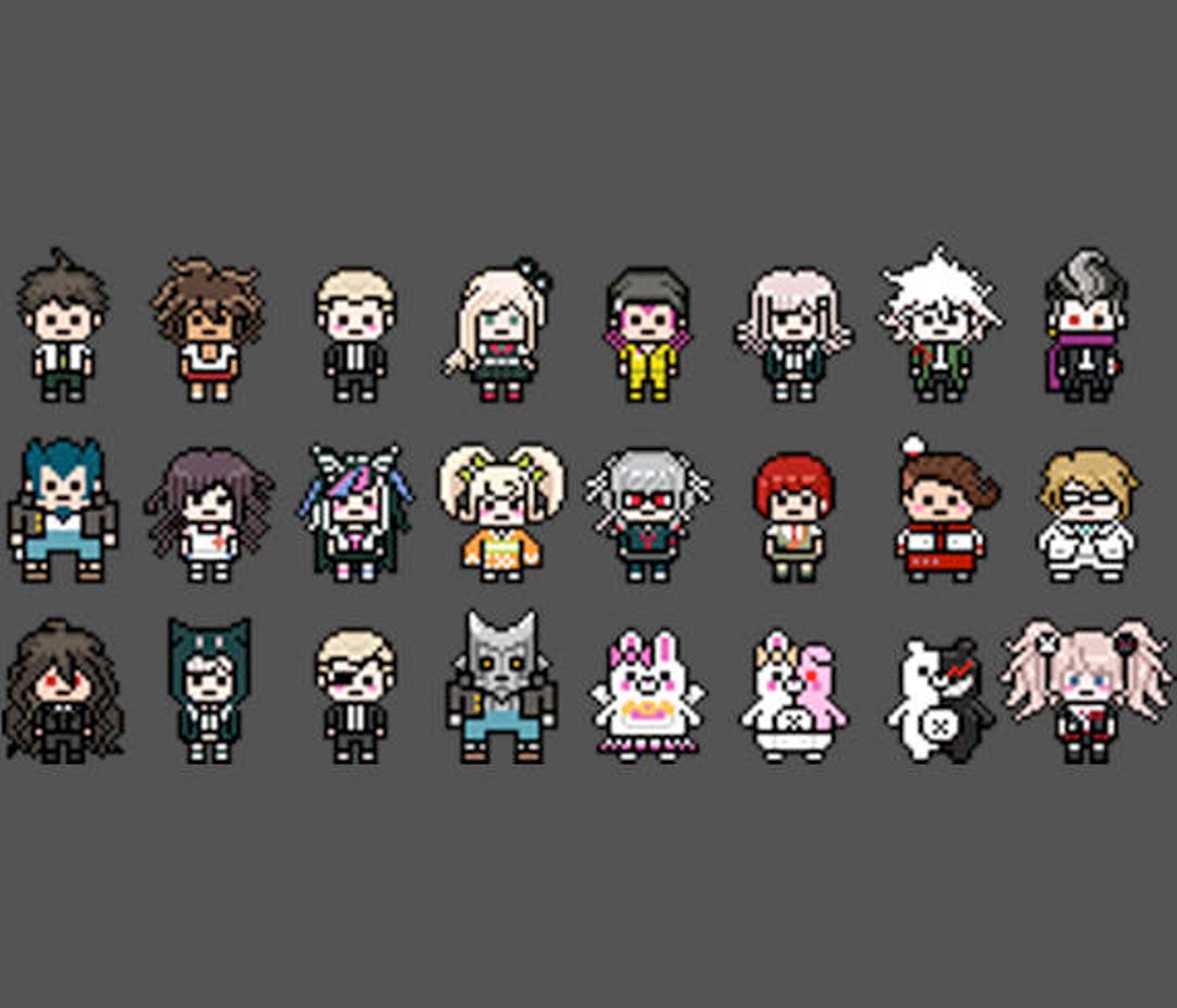 dangan ronpa characters sprites