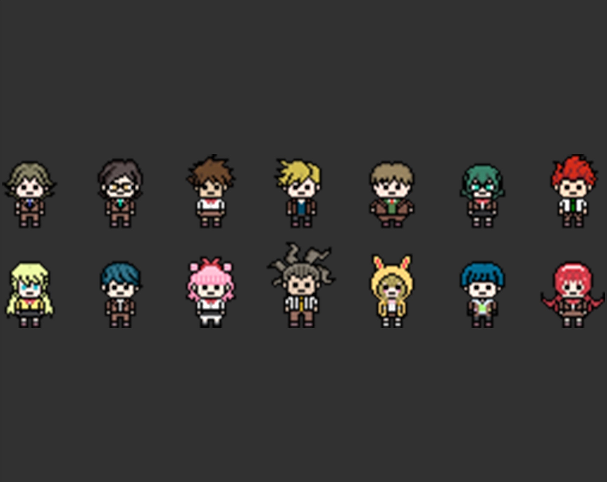 dangan ronpa characters sprites