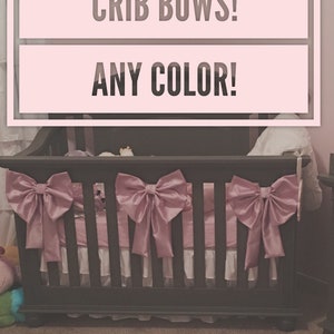 CRIB BOWS 3pc - Customizable