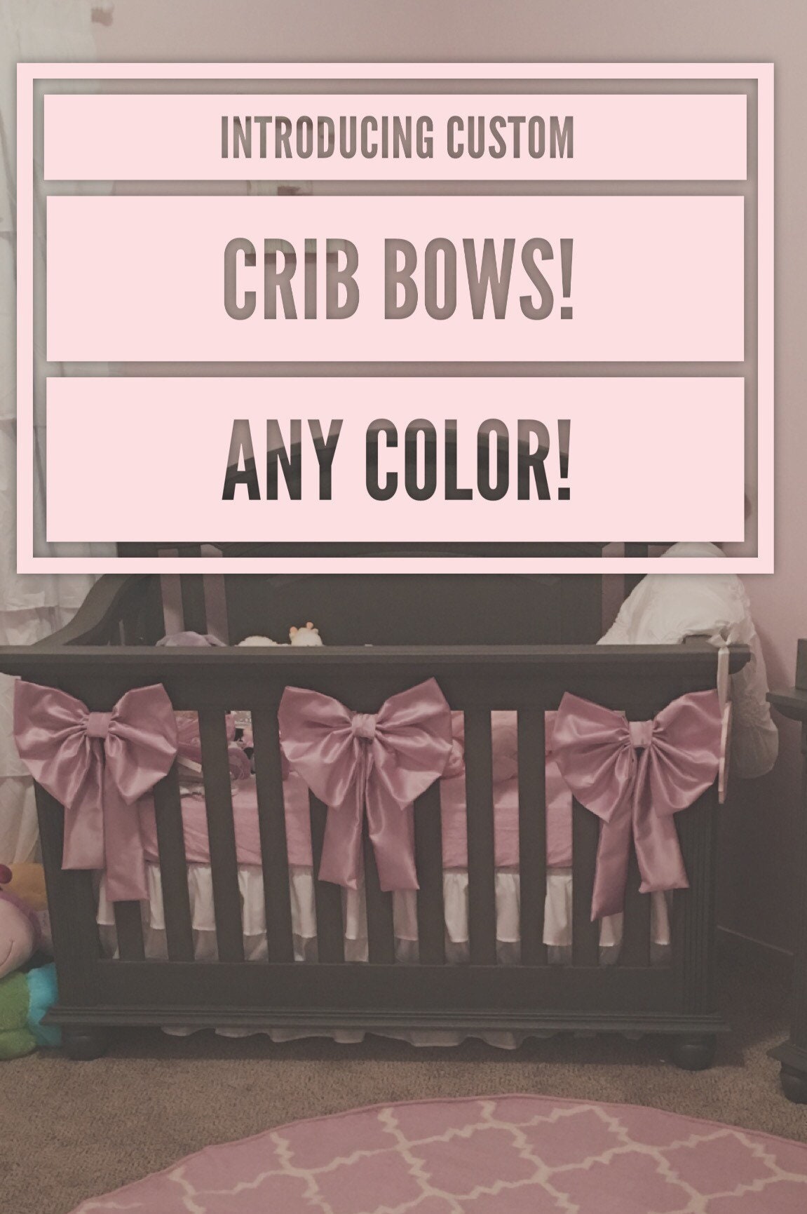 Glitter crib skirt hotsell