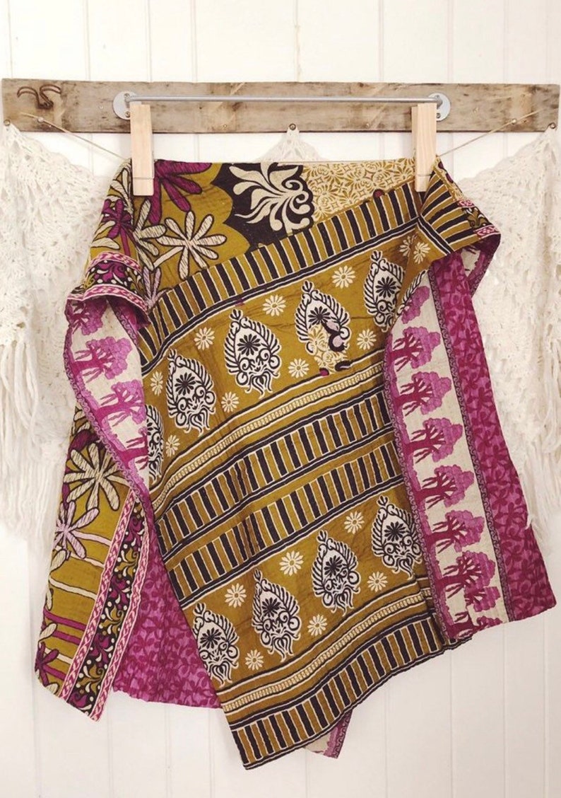 Vintage Kantha Quilt E06