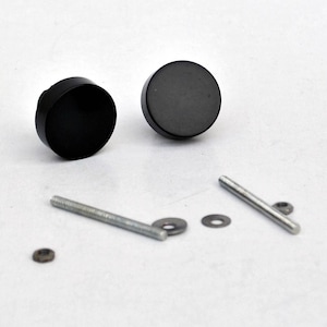 Vintage 1980s Knob for Drawer Cupboard black glossy Plastic Memphis Design Home Decor door handle knobs 90s design retro holds and knobs