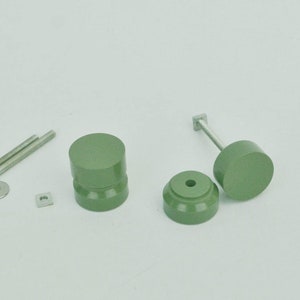 Vintage 1980s Knob for Drawer Cupboard green matte Plastic Memphis Design Home Decor door handle knobs 90s design retro holds and knobs