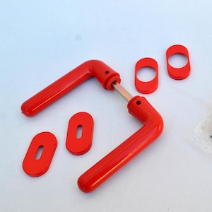 door handle vintage knobs plastic houseware yellow italian design handles for doors 90s design 80s retro style holds and knobs memphis decor