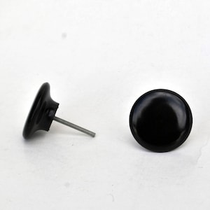 Vintage 1980s Knob for Drawer Cupboard black glossy Plastic Memphis Design Home Decor door handle knobs 90s design retro holds and knobs