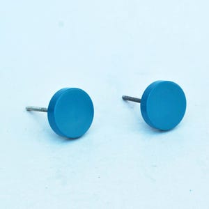 Vintage 1980s Knob for Drawer Cupboard blue matte Plastic Memphis Design Home Decor door handle knobs 90s design retro holds and knobs
