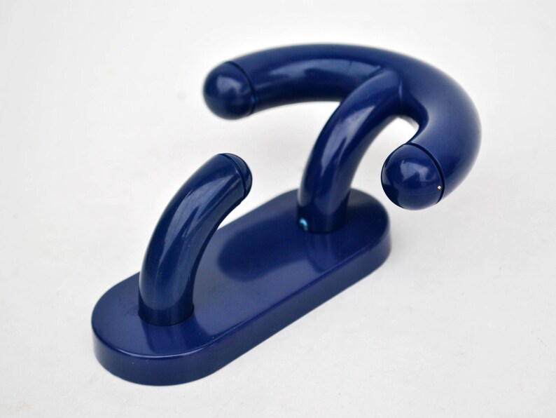 Arco Wall Hook by Luigi Caramella – 1970s Italian Design – Vintage Blue ...