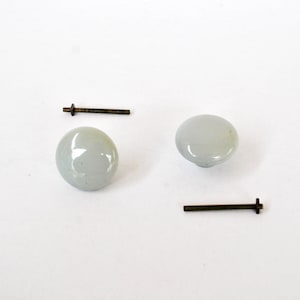 Vintage 1980s Knob for Drawer Cupboard gray grey glossy Plastic Memphis Design Home Decor door handle knobs 90s design retro holds and knobs