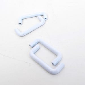 White Metal Drawer Handle: Italian Retro Memphis Decor (2.8 Inch)