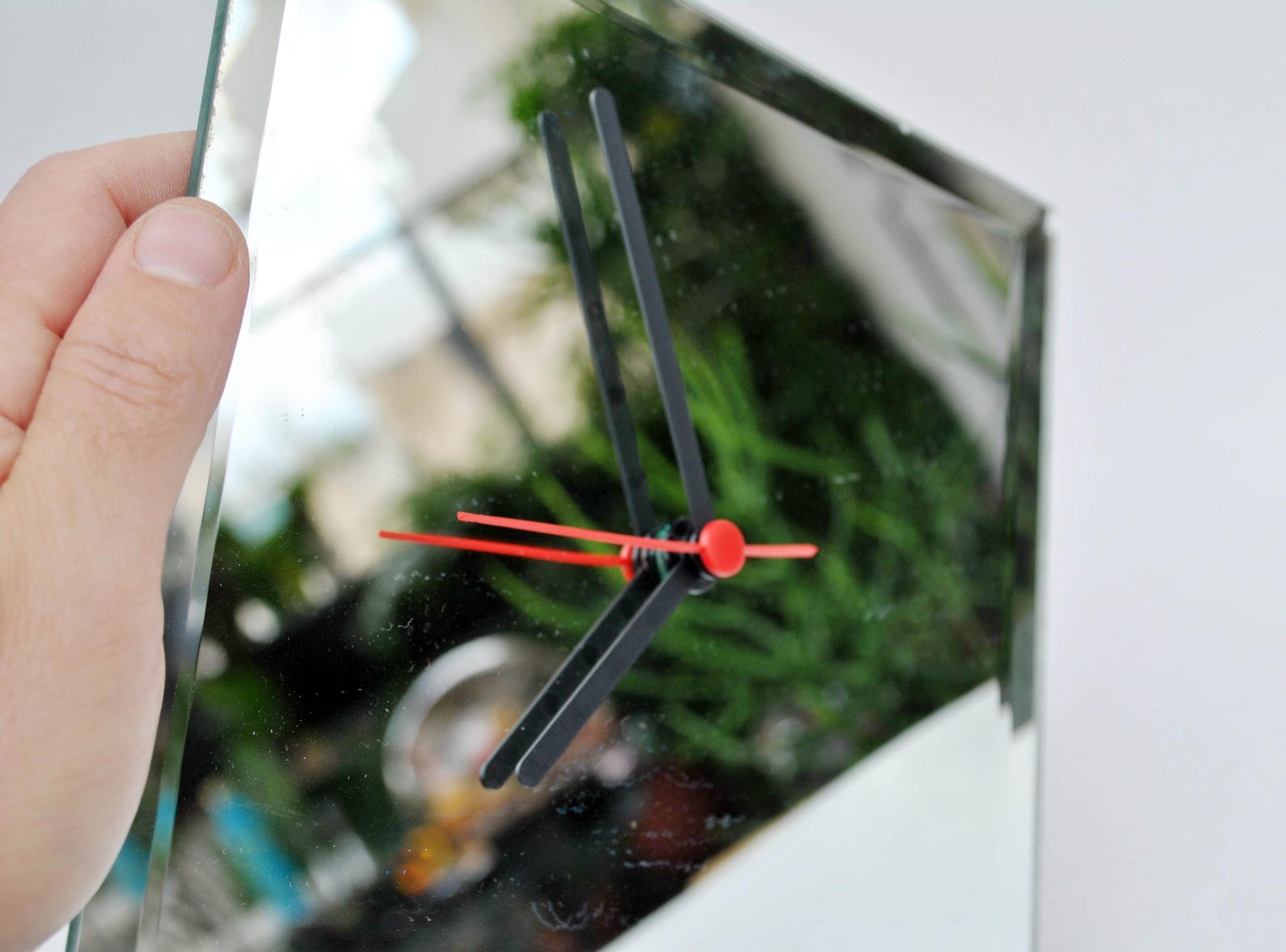 Mirrored Square Wall Clock – Minimalist Bauhaus Style, 8.6 Inch - Etsy