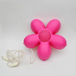 Pink Lamp Ikea Smila Blooma flower table lamp  kids vintage pop memphis 1990s retro lamp night Ikea lamp wall light flower lamp