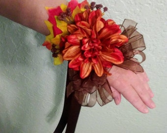 Fall treasures corsage- A perfect alternative for bridesmaids