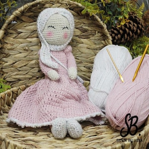 Hijabi Doll, Hijab doll Muslim Doll , Eid gift for kids,  Muslim Gift, pink girl doll, 43 cm tall