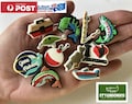 Fishing Adventure Shoe Charms, Aussie Jibbitz for crocs - Australia product logo