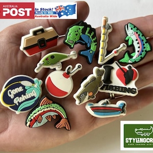 Fishing Adventure Shoe Charms, Aussie Jibbitz for crocs - Australia