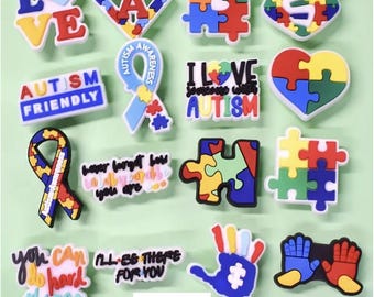 Autism Awareness Shoe Charms, Jibbitz for crocs - Australia